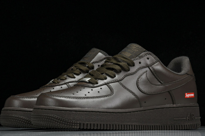 Svp*me x nike air force 1 “baroque brown" cu9225-200